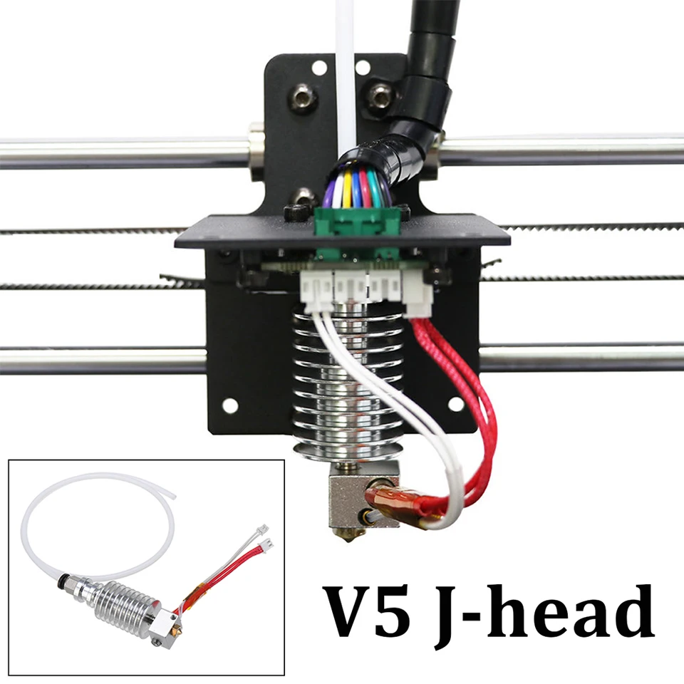 V5 J-Head Hotend Kit Extruder V5 Blok ohrievača pre AnyCubic i3 Mega 3D tlačiareň