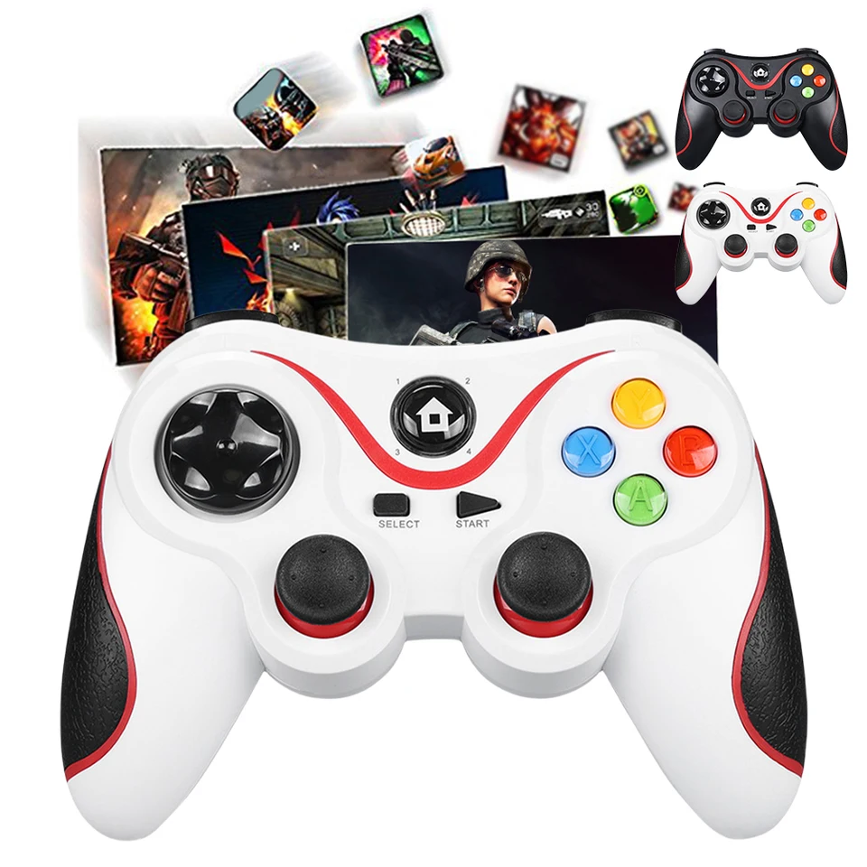V8 2.4G Wireless Game Controller Wireless Joystick GamePad Dual Vibration PC Ovládač hry pre Android/iOS/PC/Switch/PS3/Phone