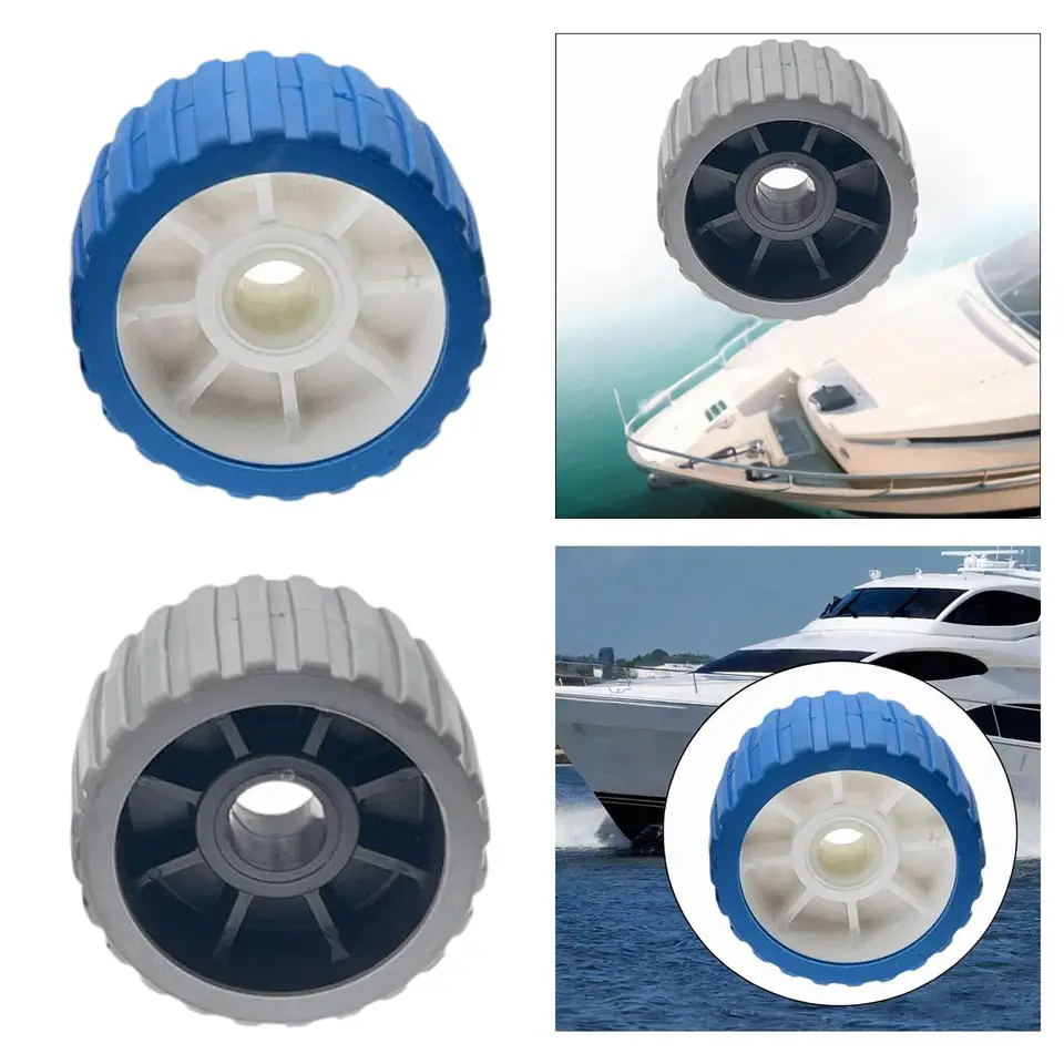 Valcové koleso s prívesom, morské rebrované koliesko valček Hardware Bow Stop Stop Rolling Tool Trailer Kýel Kýel valček pre Marine