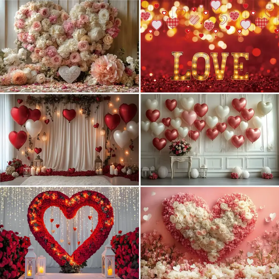 Valentín Halo bleskové pozadie Rose Red Red Love Romantické priznanie party party dekorácie Banner Photography rekvity rekvizity