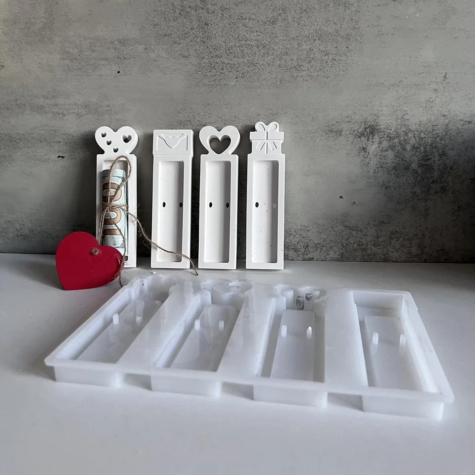 Valentína Čokoládová hotovosť Darčeková dekorácia hlinené plesne DIY Epoxidová živici Priepka Silikónová forma slávnostná oslava Domáca výzdoba