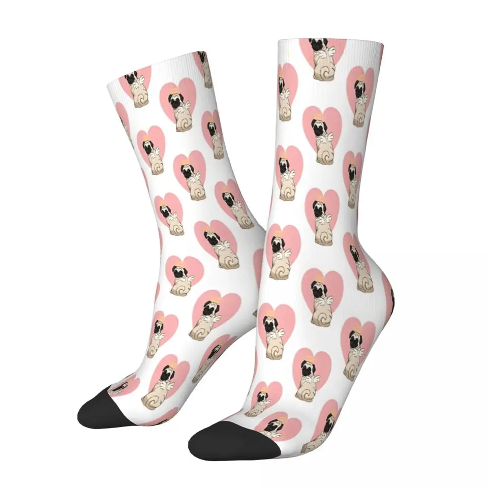 Valentínske anjelské ponožky mužské pánske ženy letné pančuchy polyester