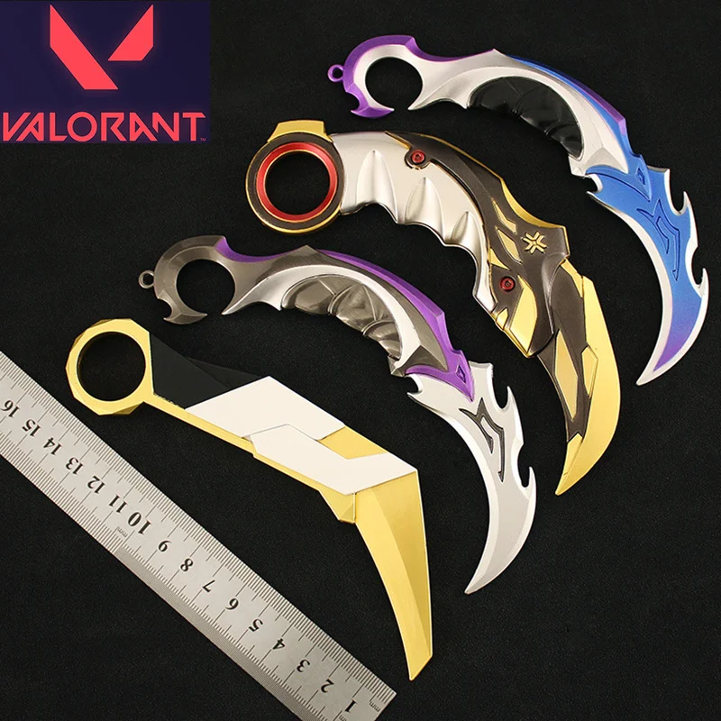 Valožná zbraň Prime Reaver Karambit Tactical Knife Melee16cm zliatiny Model kovovej hry Model Samurai Sword Hračky Darčeky pre deti