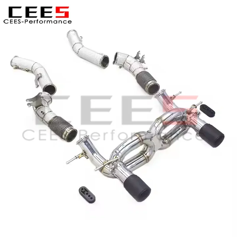 Valvetronické výfukové potrubia CEES pre Maserati MC20 3,0T 2020-2024 Nerezová oceľ Výfukový výfukový doplnok Výfukový systém