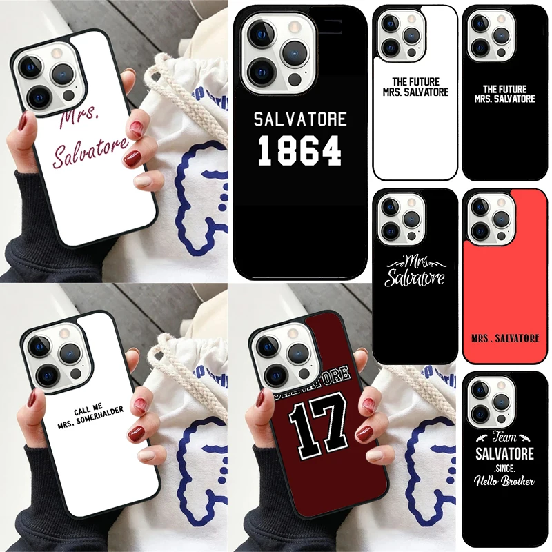 Vampire Diaries Pani Salvatore Telefón pre iPhone 16 15 14 12 13 Mini Plus xs xr 11 Pro Max.