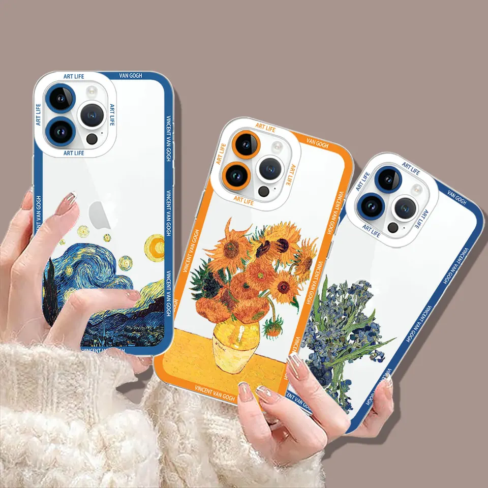 Van Gogh Art Sunflowers Cover For Realme 10 9 9i 8 8i 7i 7i 6 5 C67 C55 C53 C35 C31 C31 C30 C21Y C21 C20 C15 C12 Pro Plus Plus 5G Case