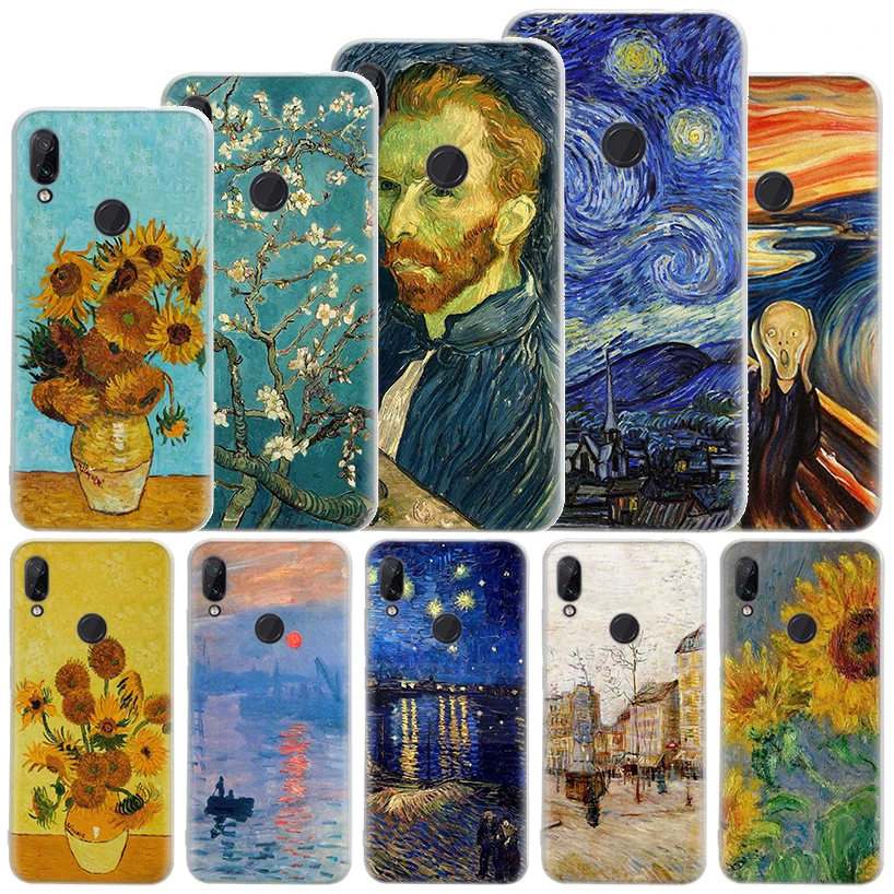 Van Gogh Oil Art Painting Soft Case pre Xiaomi Mi 11 Lite 11i 12x 11T 10T 9T Pro Phone Cover 12 10 9 8 5x 6x Ultra Housing Coque