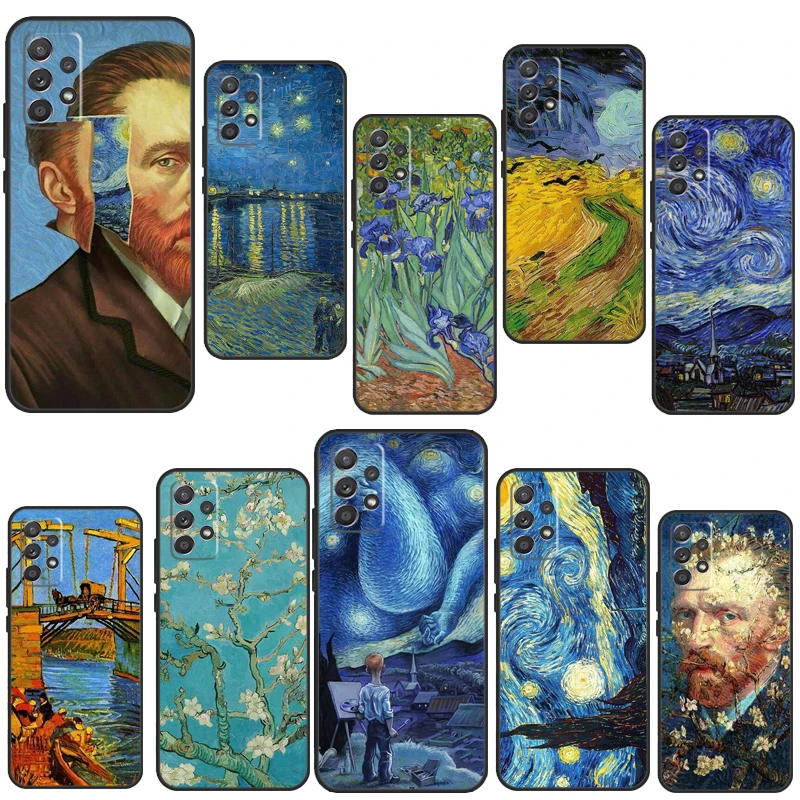 Van Gogh Starry Night Case pre Samsung A54 A34 A14 A13 A23 A33 A53 A73 A51 A71 A72 A12 A22 A32 A42 A52