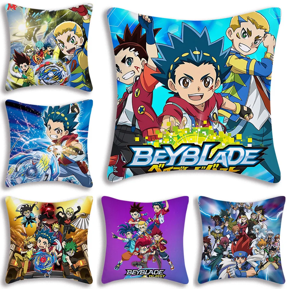 Vankúš pokrýva horúce anime b-beyblade karikatúra pohovka dekoratívna domov obojstranná tlač