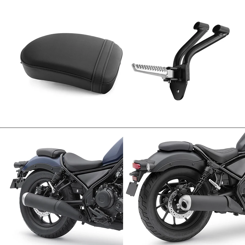 Vankúš za sedenie spolujazdca W/ Foot Pegs pre Honda Rebel CMX300 CMX500 2017-2022