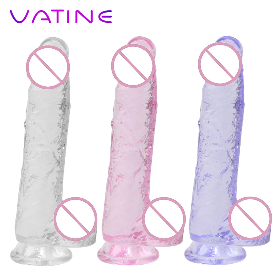 Vatine G-Spot Dildo Realistický umelý penis so silným prísavkovým pohárom ženská masturbácia sexuálne hračky pre ženy