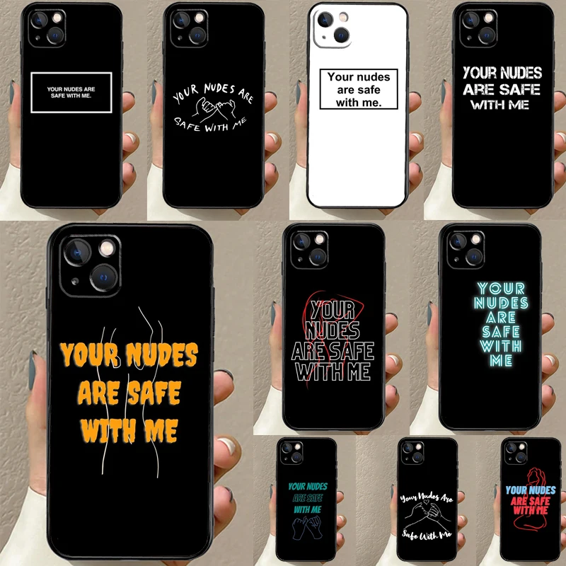Vaše akty sú so mnou v bezpečí pre iPhone 16 15 14 13 Pro Max 12 Pro Max Mini 11 Pro Max xs x xr plus krycí škrupina