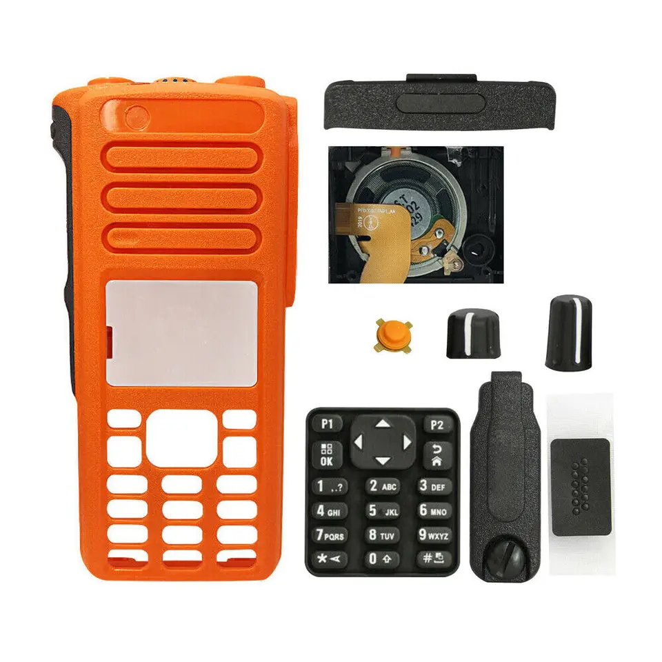 VBLL Súprava krytu predného puzdra vpredu s reproduktorom+mikrofón pre XPR7550E XIR P8668I DGP8550E XPR7580E Rádio Orange