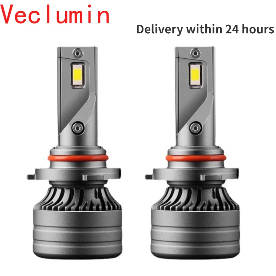 Veclumin FV7 2pcs Auto LED svetlomet H7 H4 H1 H11H8 H9 9005 9006 Super Bright Spotlight CAR žiarovka 50W 6000LM 12ks 3570CSP