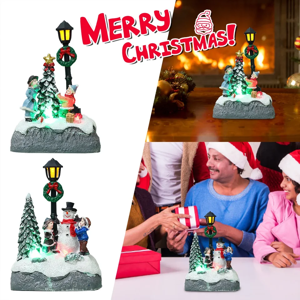 Vedené vianočné dekorácie remeslá miniatúrna bábika House Kit vianočné stromče