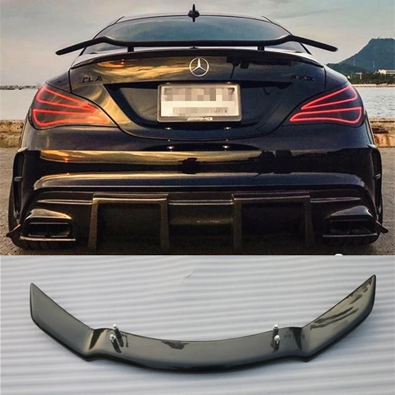 Veko SPOILER WING GT pre Mercedes - Trieda Benz CLA Trieda W117 CLA45 Zadný spoiler kmeňa uhlíkových vlákien 2013 2014 2015 2016