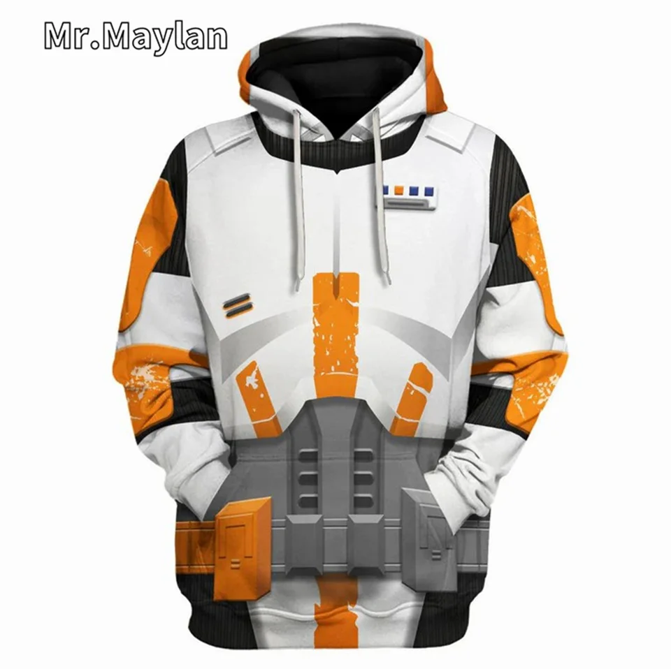 Veliteľ Cody Uniform Cosplay kostým 3D tlačené unisex mikiny muži mikina Streetwear zips pullover neformálne bunda Tracksuits