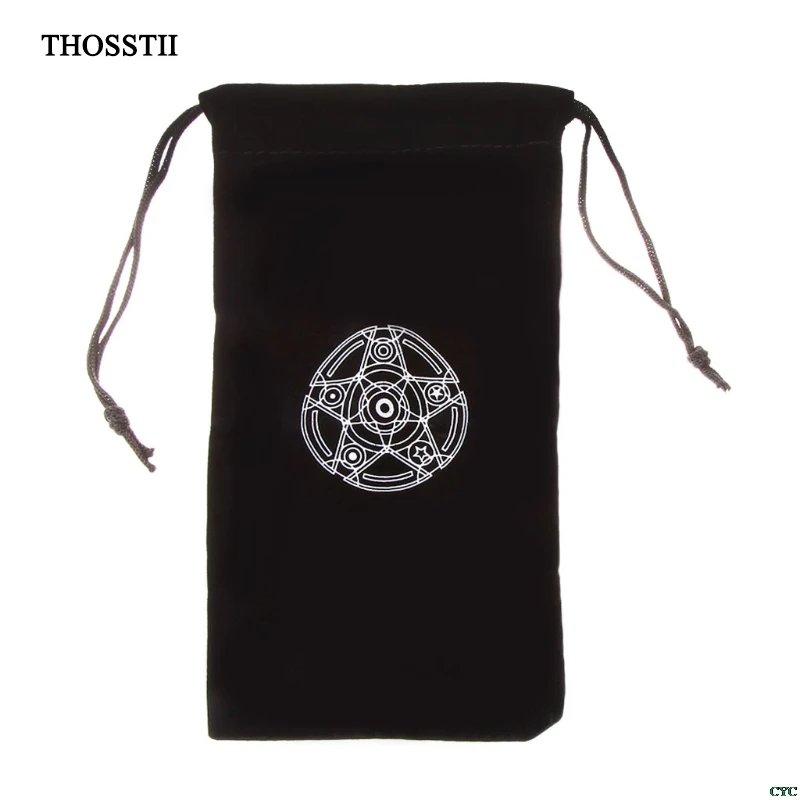 Velvet Pentagram Tarot Card Storage Bag Toy Jewelry Home Mini Mini Drivack Balíček doska tarotovej úložnej tašky