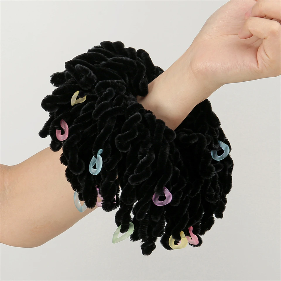 Velvet Scrunchie Volumising Villus Hidžab Stretch Hair Ring Tie Moslim Dámsky klip Plain Big Hidžáb Volumizátor šál hlavy hlavy