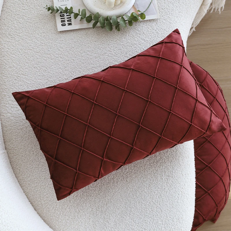 Velvet vankúš na pokrytie mäkkého vankúša Svetlo Luxusné inkózne domáca pohovka 30x50cm pre bývanie fonda cojin ramadan dekorácie 2025