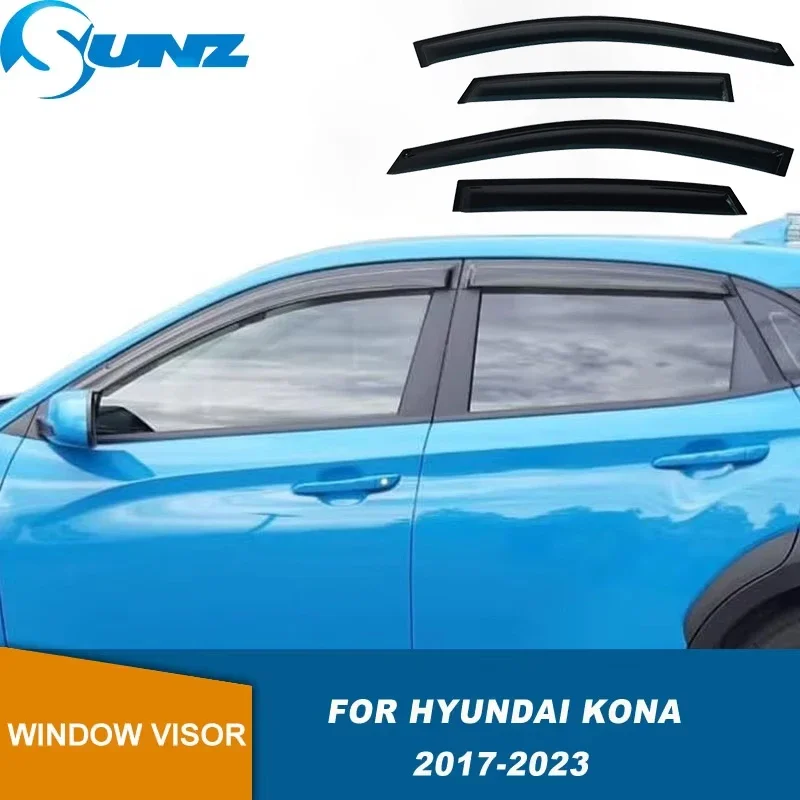 Venný priezor na bočné okno pre veterné vozidlo pre Hyundai Kona Encino Kauai 2017 2018 2019 2020 2021 2022 2023 Sun Wind Rain Shield