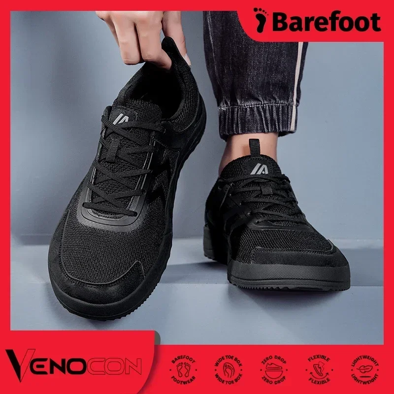 Venocon Barefootlink Minimalistické široké nohy na nohy na nohách na bosé atletické zimné príležitostné topánky tenisky obuv Men nos mužov topánky