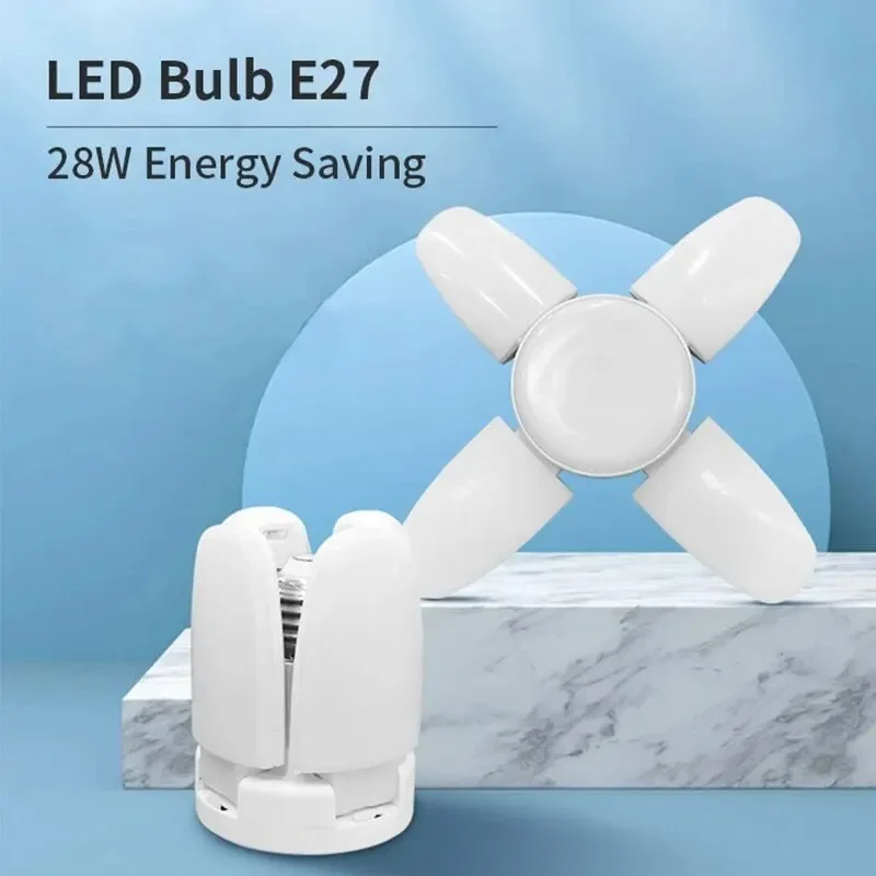 Venok tvaru LED žiarovka E27 LED lampa zložená 220V 110V 40 LED žiarovky žiaroviek pre domácu stropnú lampu skladová garáž svetlo WHETE WHITE