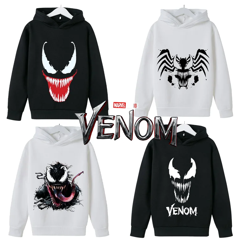 Venom detská mikina mikiny mikiny mäkké a pohodlné najpredávanejšie nadrozmerné módne lenivé športové mikiny chlapci pre deti darček