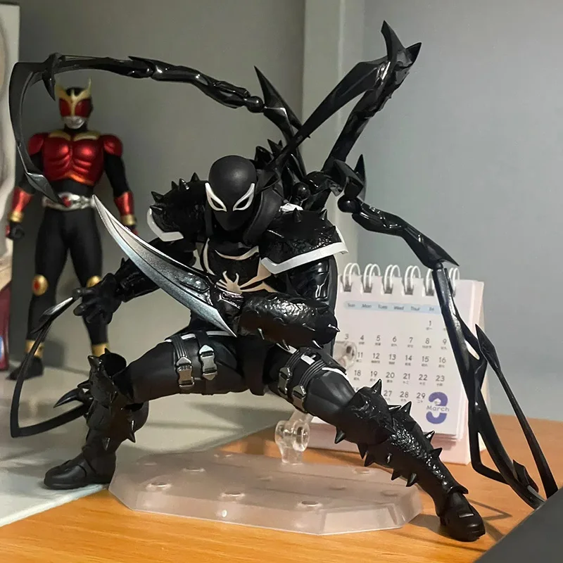 Venom RevolTech úžasný Yamaguchi figúrky agent Venom Anime figula Zbierka modelu Eugene Thompson Revoltech Figures pre deti darček