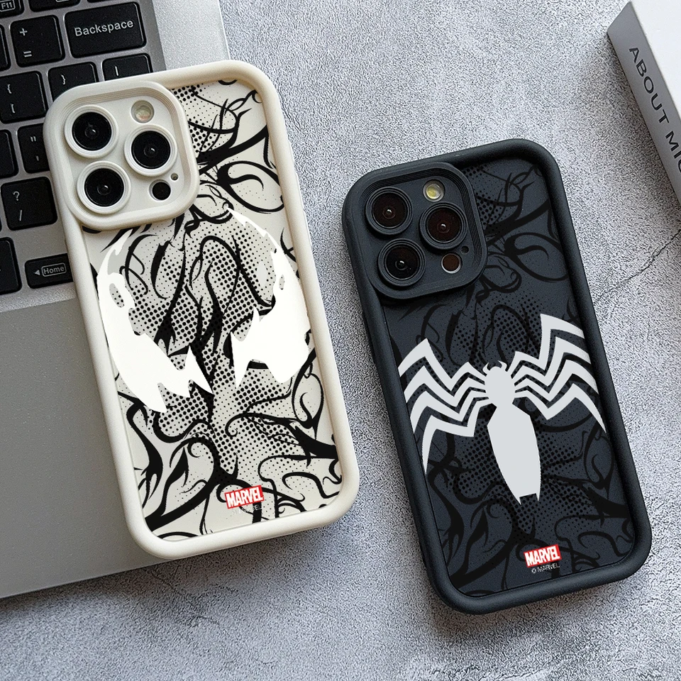 Venom Spider-Man Telefon Pase pre Samsung Galaxy A73 A71 A55 A54 A53 A52 A51 A34 A33 A32 A23 A14 A13 A13 A12 4G 5G Soft Mäkký rebrík