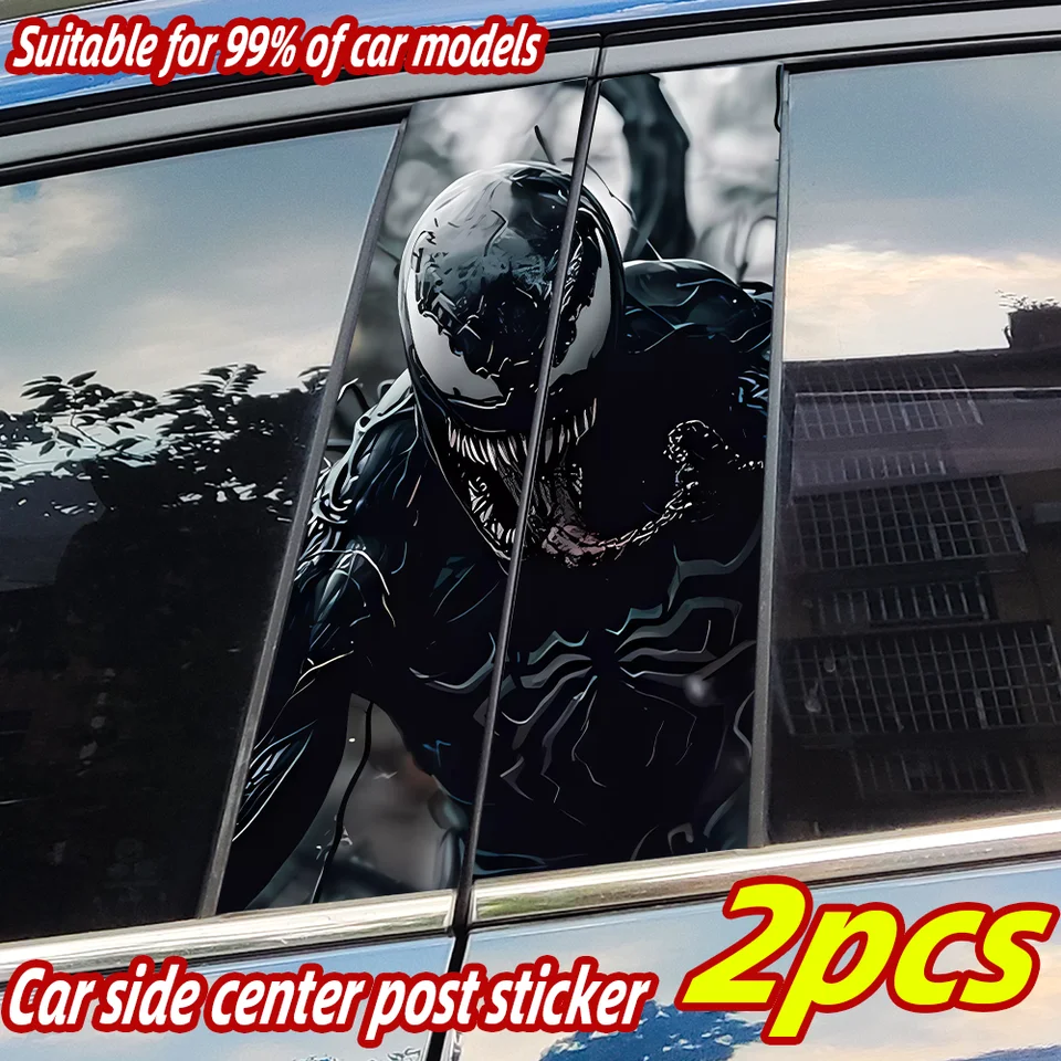 Venom STRECERS Vodotesné DIY Automatické b-stĺpové ochranné dekorácie kryt Scraps Univerzálne nálepky vozidla Príslušenstvo