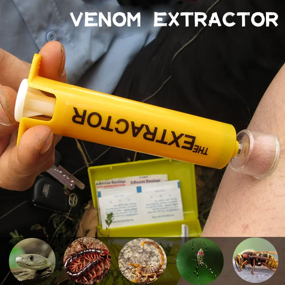 Venomy jedy extraktor Vákuové čerpadlo Vonkajšie núdzové jedy Odstránenie z hadi uhryznutia včely a osa bodnutia komárov