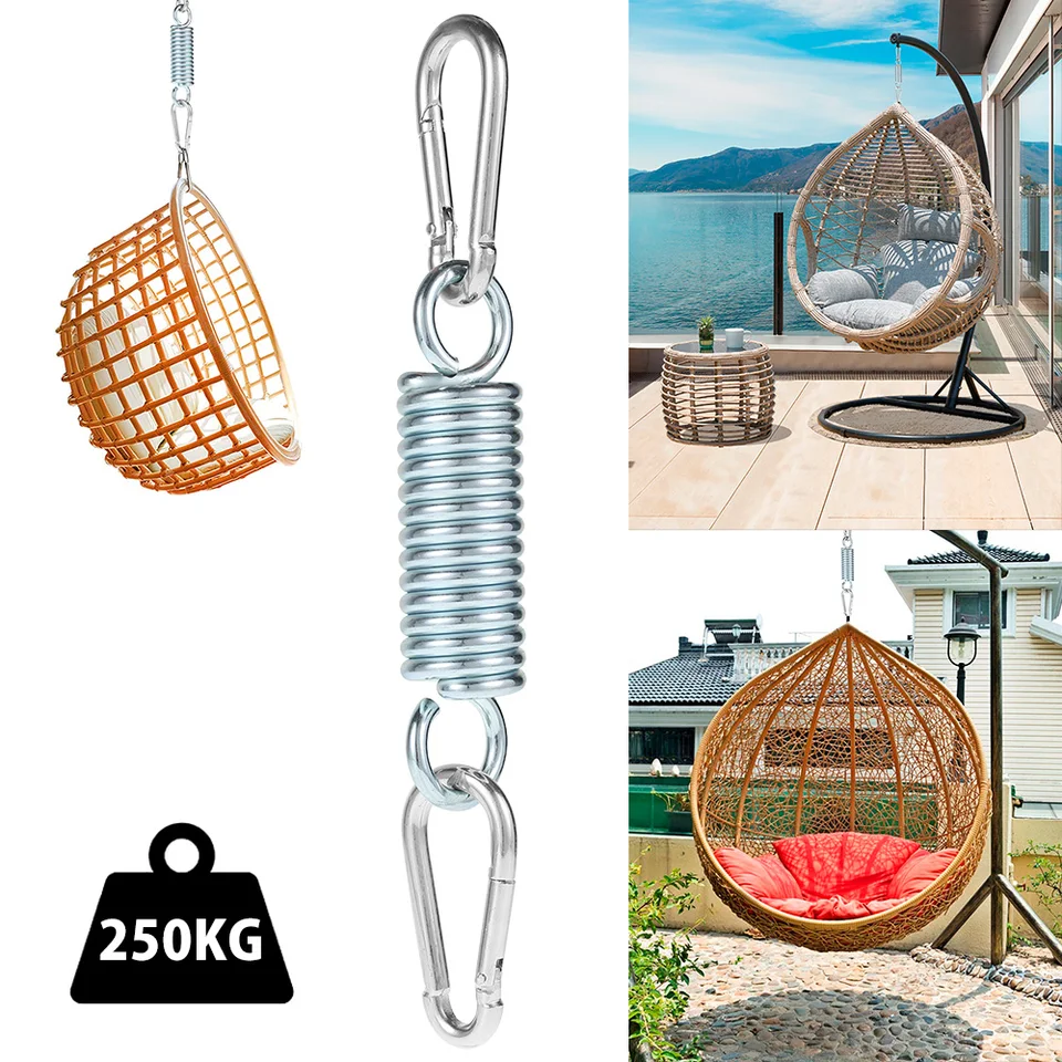 Veranda Swing Spring drôt 250 kg z nehrdzavejúcej ocele Hammock Stoličky visiace na verande hojdačku hojdačka kresla