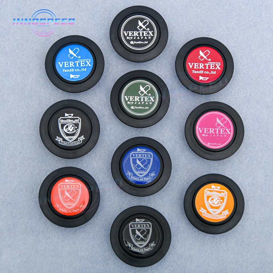 Vertex 1996 High -Performance Sport volant Horn Button JDM Racing Horn Switch Push Cover