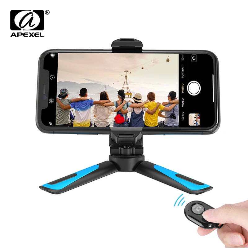 Vertikálna streľba Apexel 360 Vertikálne snímanie 2 v 1 mini statív telefónu držiak pre iPhone xs max xs x 8 7 plus Samsung S8 S9