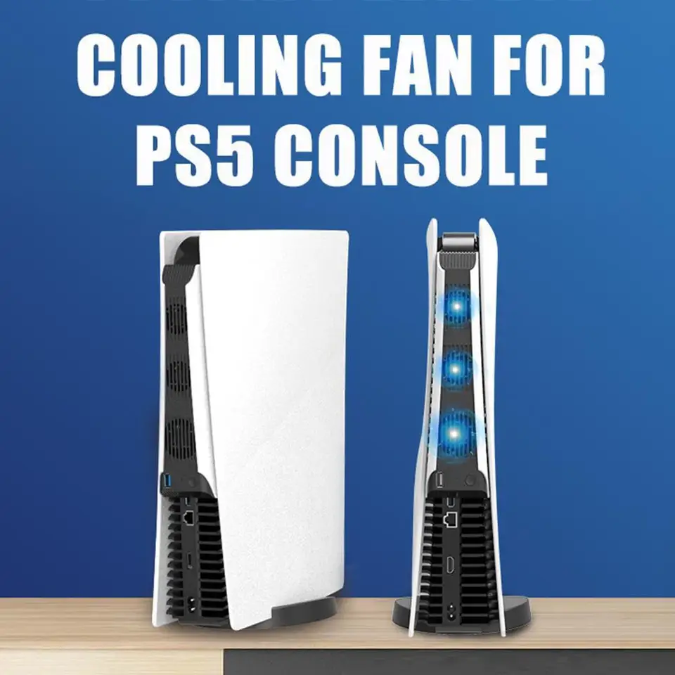 Vertikálny stojan na displej ovládača hernej konzoly Cooling Fan Herm Hrave Moner Stop Držiteľ klip pre hru Play Station 5