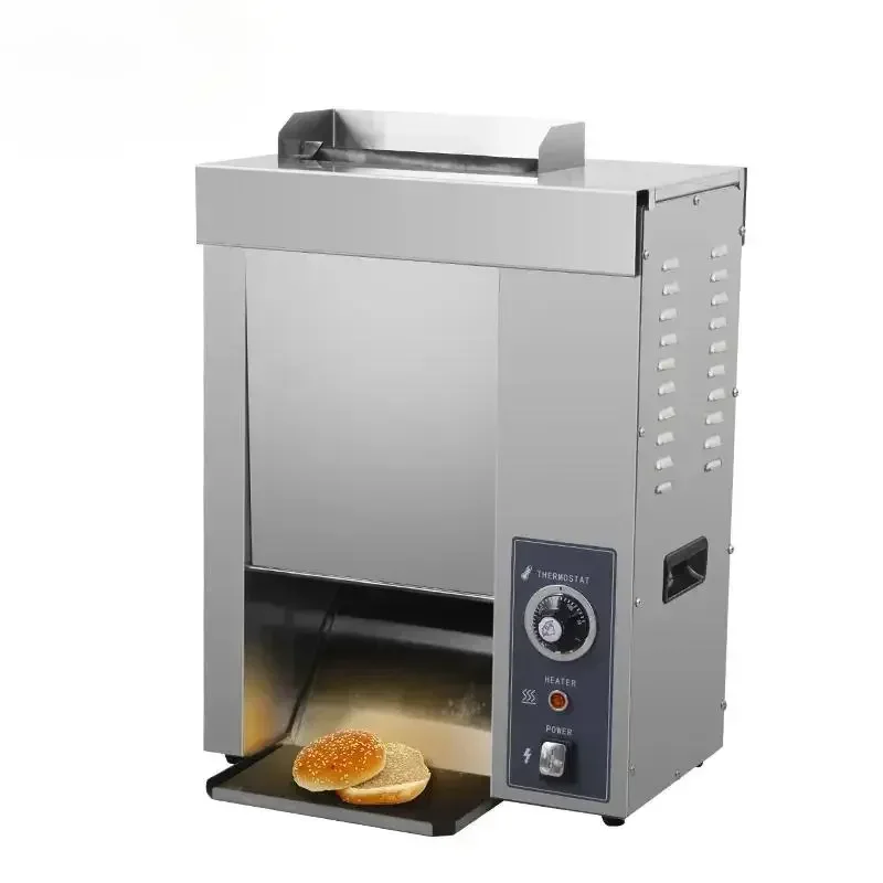 Vertikálny stroj na pečenie chleba s elektrickým ovládaním, 220 V/50 Hz automatický teplejší stroj na hamburger, pre obchod s rýchlym občerstvením