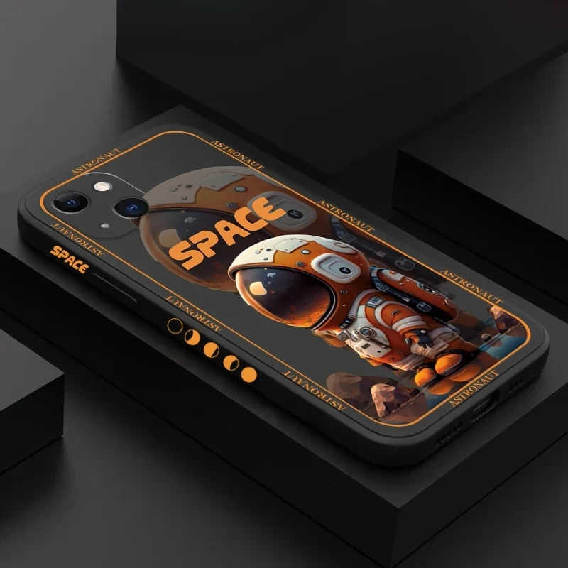 Vesmírny astronaut telefónny puzdro pre Xiaomi Redmi Poznámka 13 12 Pro Plus 12s 11S 11 10s 10 Redmi 12 Slack -odolný pokrývka mäkkého silikónového nárazníka
