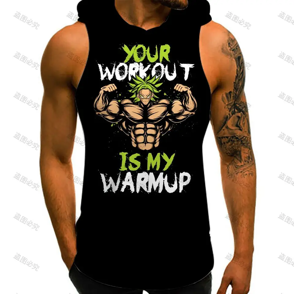 Vesta s kapucňou sexy top top tričká s tankmi Tops Dragon Ball Z 2024 Gym Streetwear Pánske oblečenie Essentials Goku Super Saiya y2k Nový