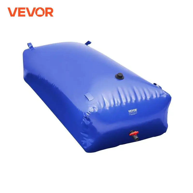 Vevor 1000L/264 Gallon Storage Storage močový mechúr RV vodná nádrž 1000D modrý PVC Colpsabble Storage Containers Soft