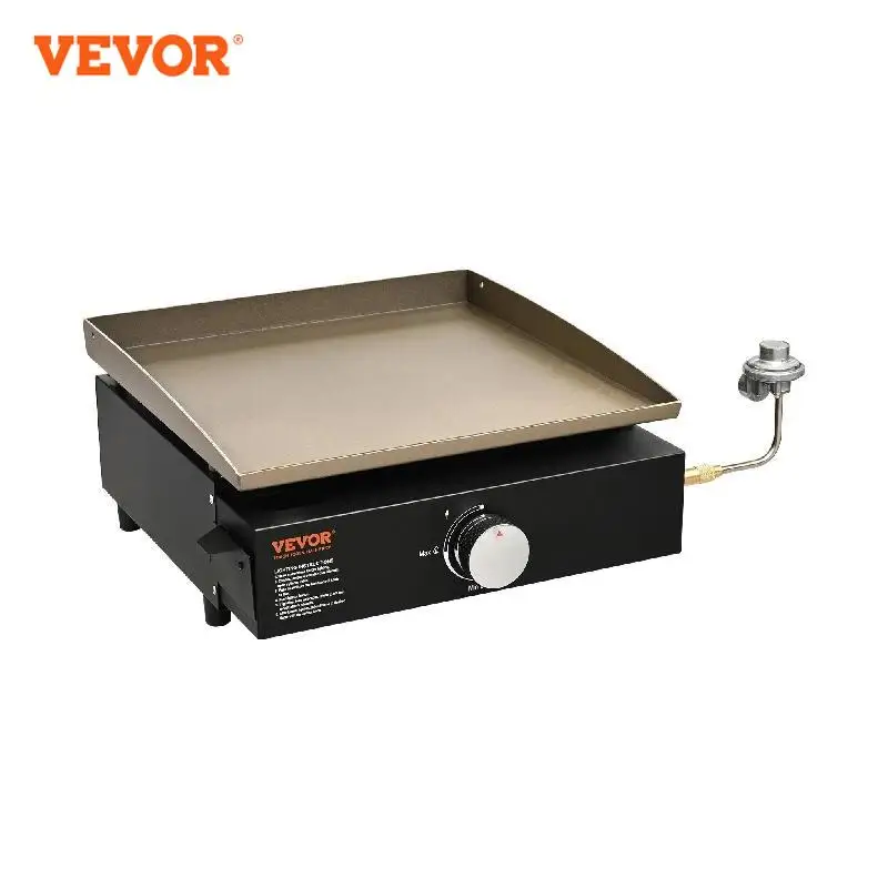 Vevor 18/22inch Propán Plynový doska Rovina s horúcim valcovým doskou prenosný stolík pre prenosný stôl pre kemping