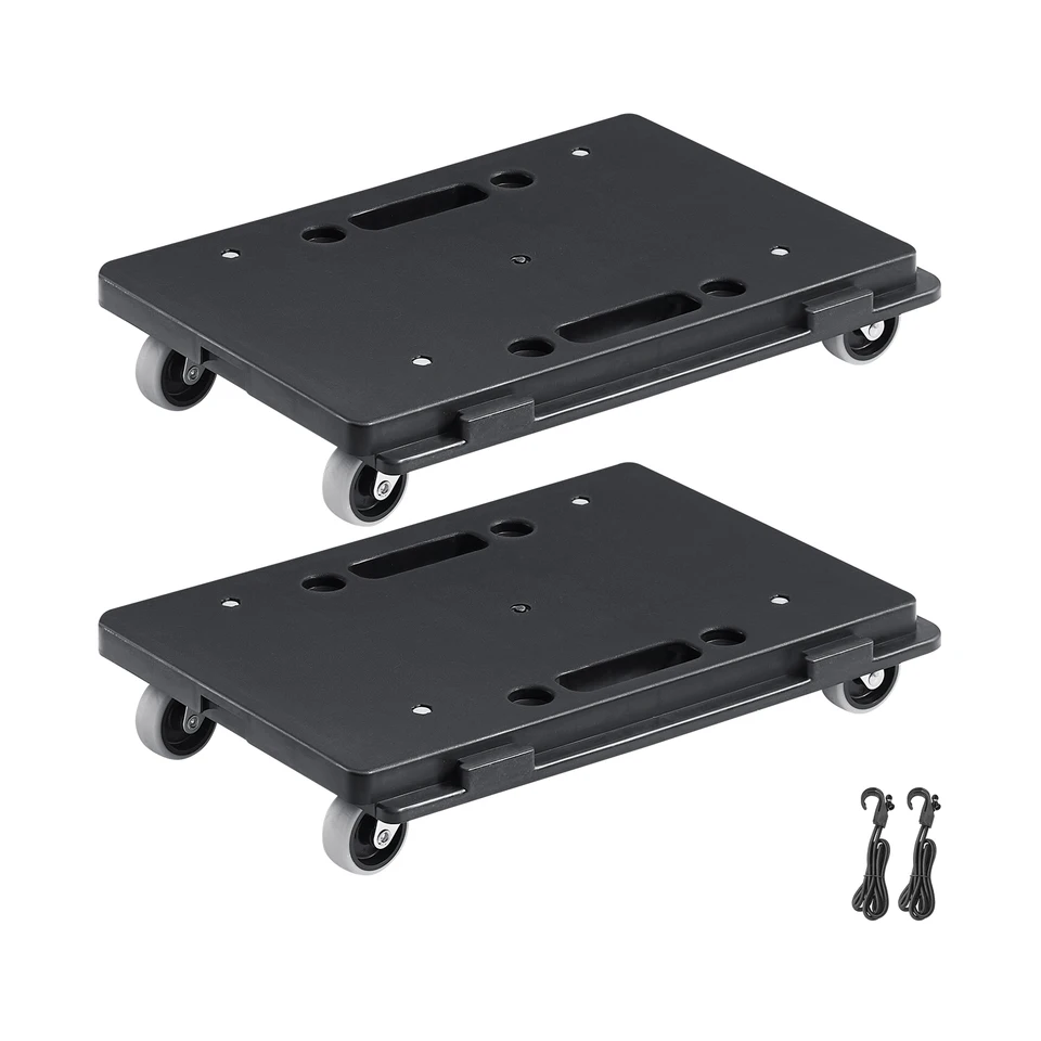 Vevor 2 Pack Furniture Mover Palelet Trolley 500 libier každý počet so 4 kolesami malý plochý vozík Dolly Cart pre priemyselné stroje