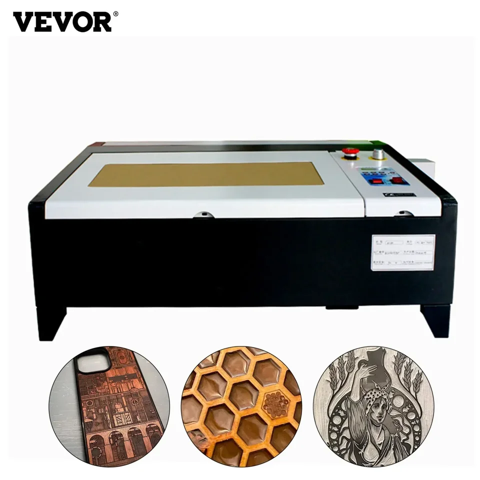 Vevor CNC 40W laserový stroj 400*400 mm laserový rytec 50 W laserové gravírovacie strihacie nástroja pre akrylové drevo