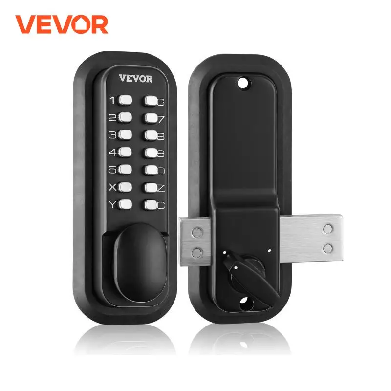 Vevor Mechanical Keyless vstupné dvere zámok 14-číslicová klávesnica s povrchovo namontovanou západkou