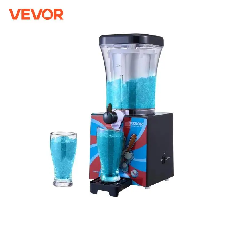 Vevor Slushy Stroj na domáci smoothie mrazený nápojový výrobca s materiálmi s potravinami Slushie stroj na domáce majstrovské večierky