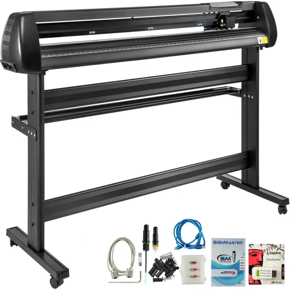 Vevor vinyl Cutter 53inch Vinyl Machine Machine Manual Vinyl Tlačová rezačka s nožnicou s podlahovým stojanom vinylovým plotterom
