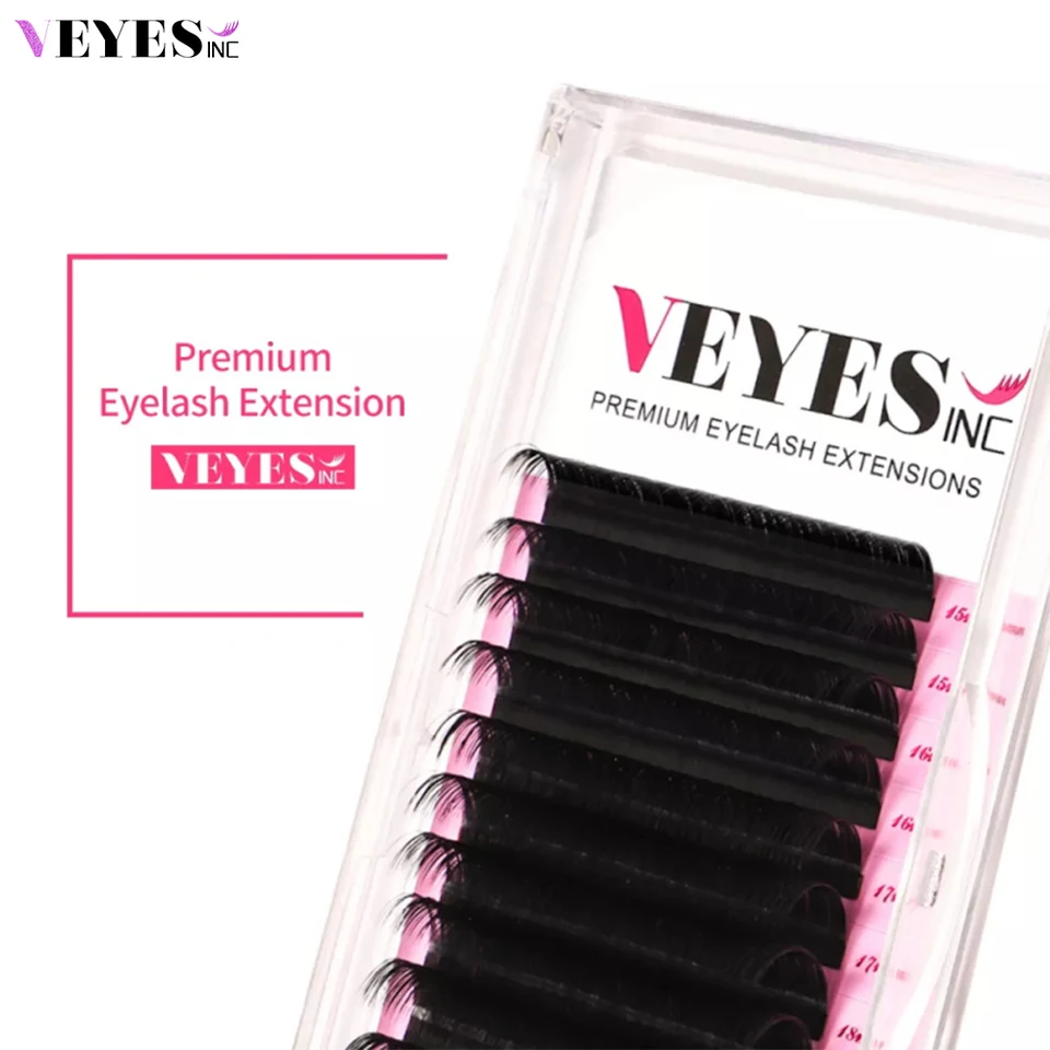 Veyes Inc Classic Extensions Retensions veyelash 0,15 mm jednotlivé predlžovanie rias Mattné čierne hodvábne riasy Veľkoobchod pre krásu