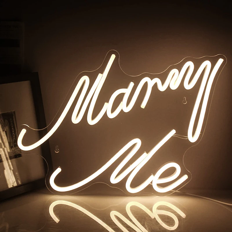 Vezmi mi neon znak teplého bieleho LED neónové svetlo USB prevádzkované akrylové písmená neónové znaky nástenné dekorácie pre svadobné výročie navrhujú