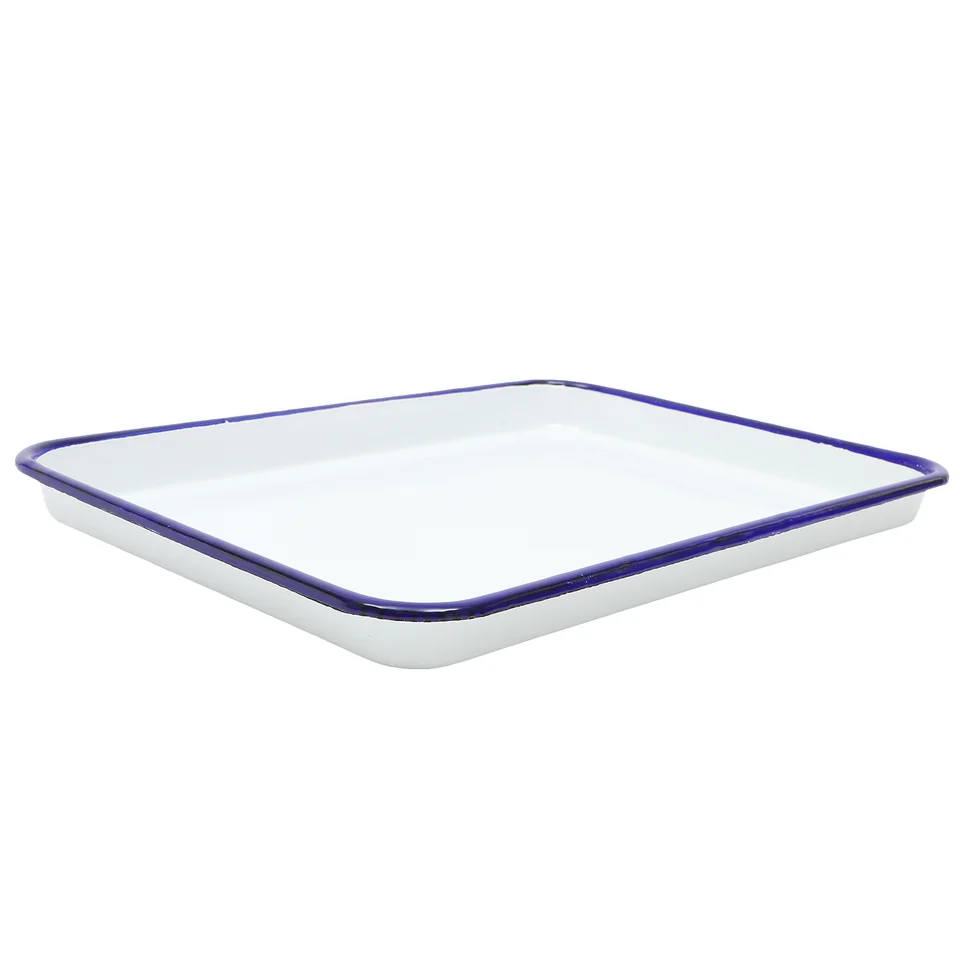 Večere pušky smaltware pečenie panvice na pečenie na pečenie podnos tepelne odolných s pečivo na bakeware Snack Troopers