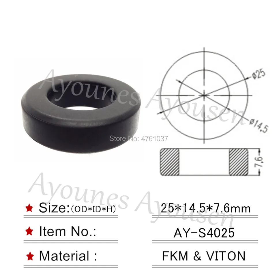 Veľkoobchod 10 kresiel pre Nissan Skyline RB25DET MOTOROVÉHO PALIVA Injector GUMBER TEALS 25*14,5*7,6 mm pre AY-S4025